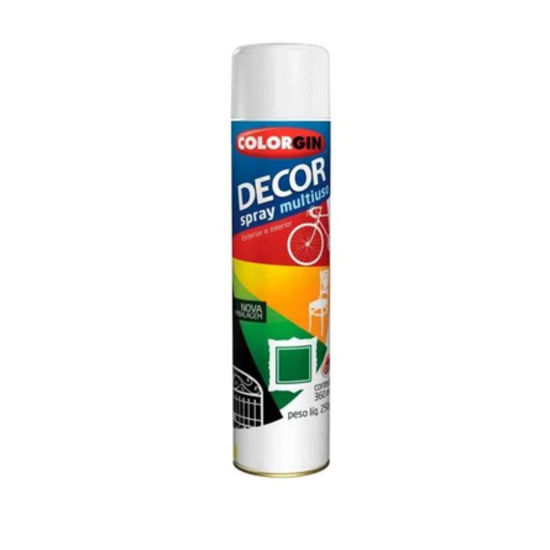 SPRAY COLORGIN DECOR BCO BRILHO 250G