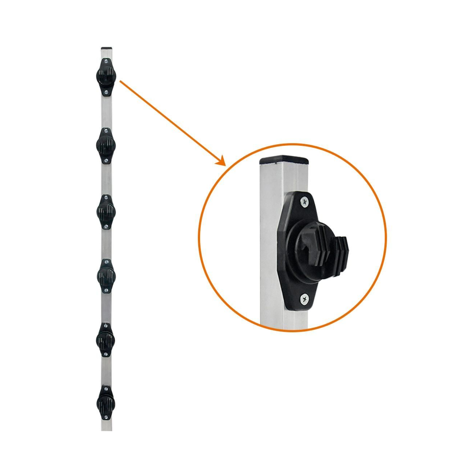 HASTE TUBO 30X30 1,50MT 8 ISOL W HASTE TUBO 30X30 1,50MT 8 ISOL W