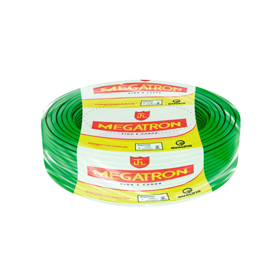 CABO FLEXIVEL 750V 2.5MM 100MT VERDE - MEGATRON