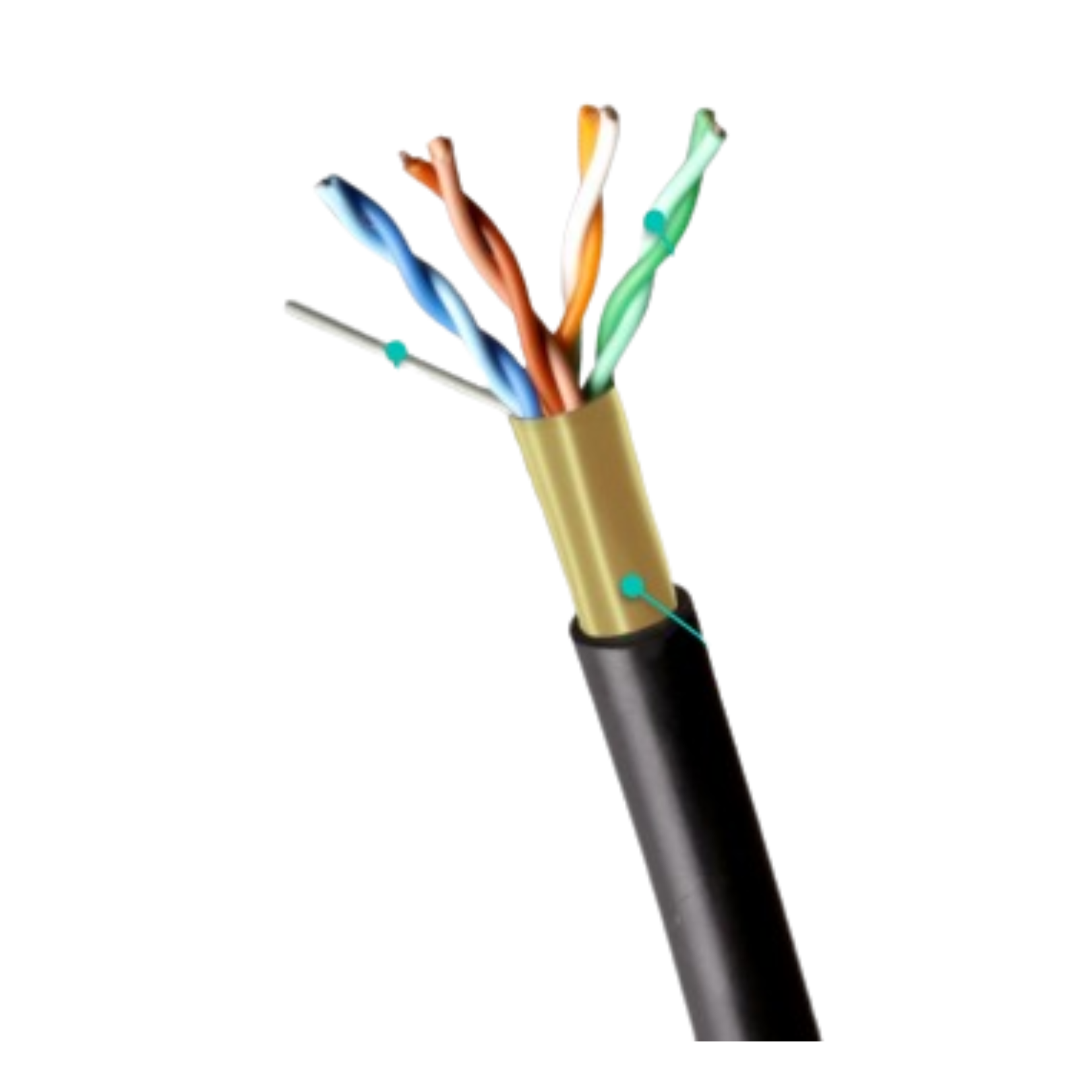 CABO F/UTP CAT5E DC + BLINDADO (METRO) - MPT