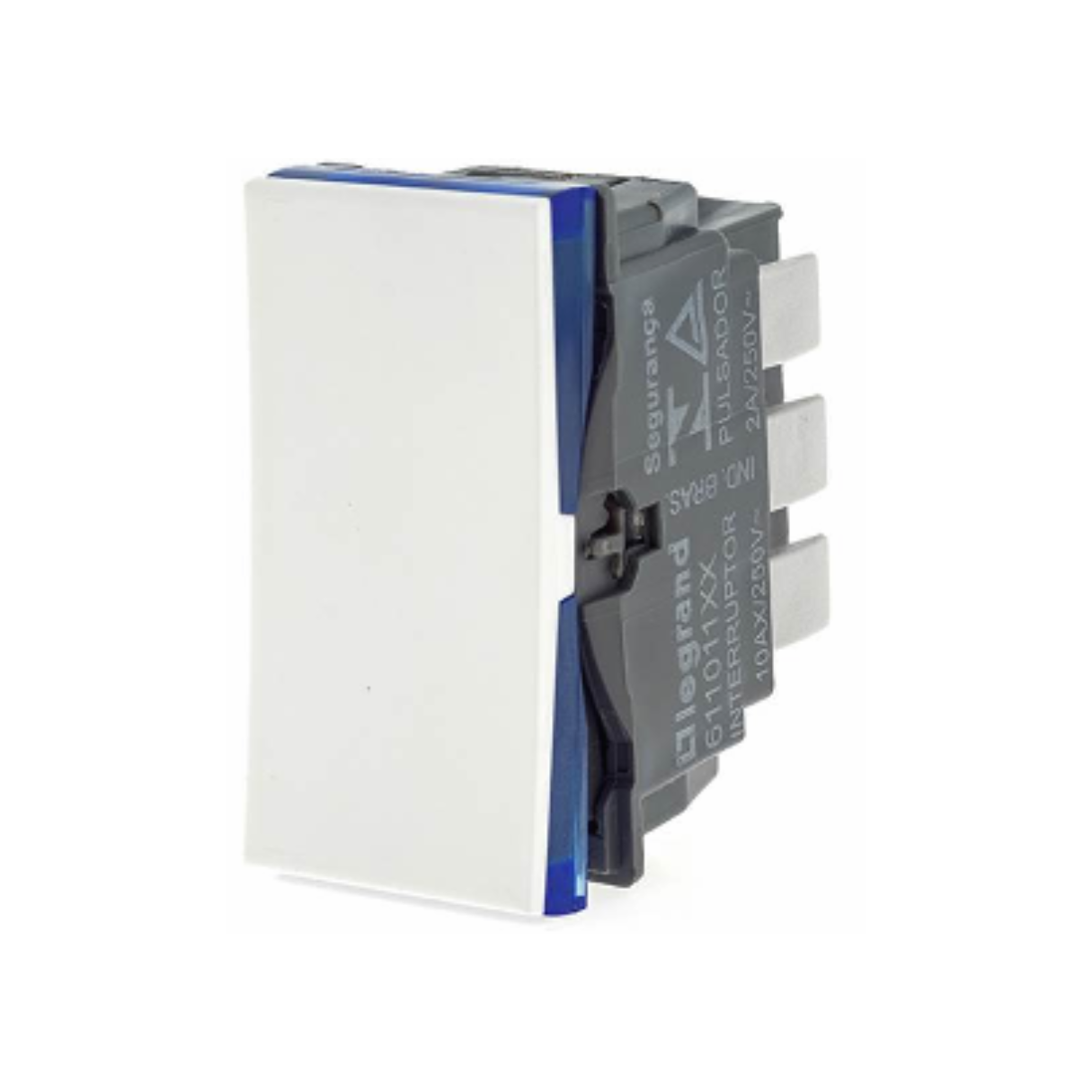 INTERRUPTOR SIMPLES 10A 250V B.AUTOMATI 1M BRANCA- INTERRUPTOR SIMPLES 10A 250V B.AUTOMATI 1M BRANCA-