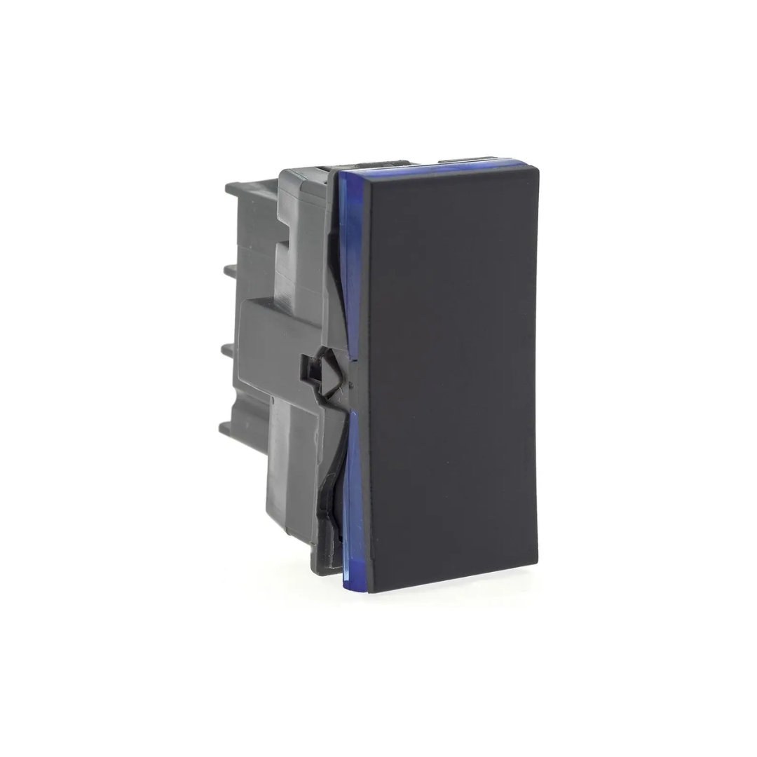 INTERRUPTOR PARALE 10A 250V B.AUTOMATICO 1M PRETA- INTERRUPTOR PARALE 10A 250V B.AUTOMATICO 1M PRETA-