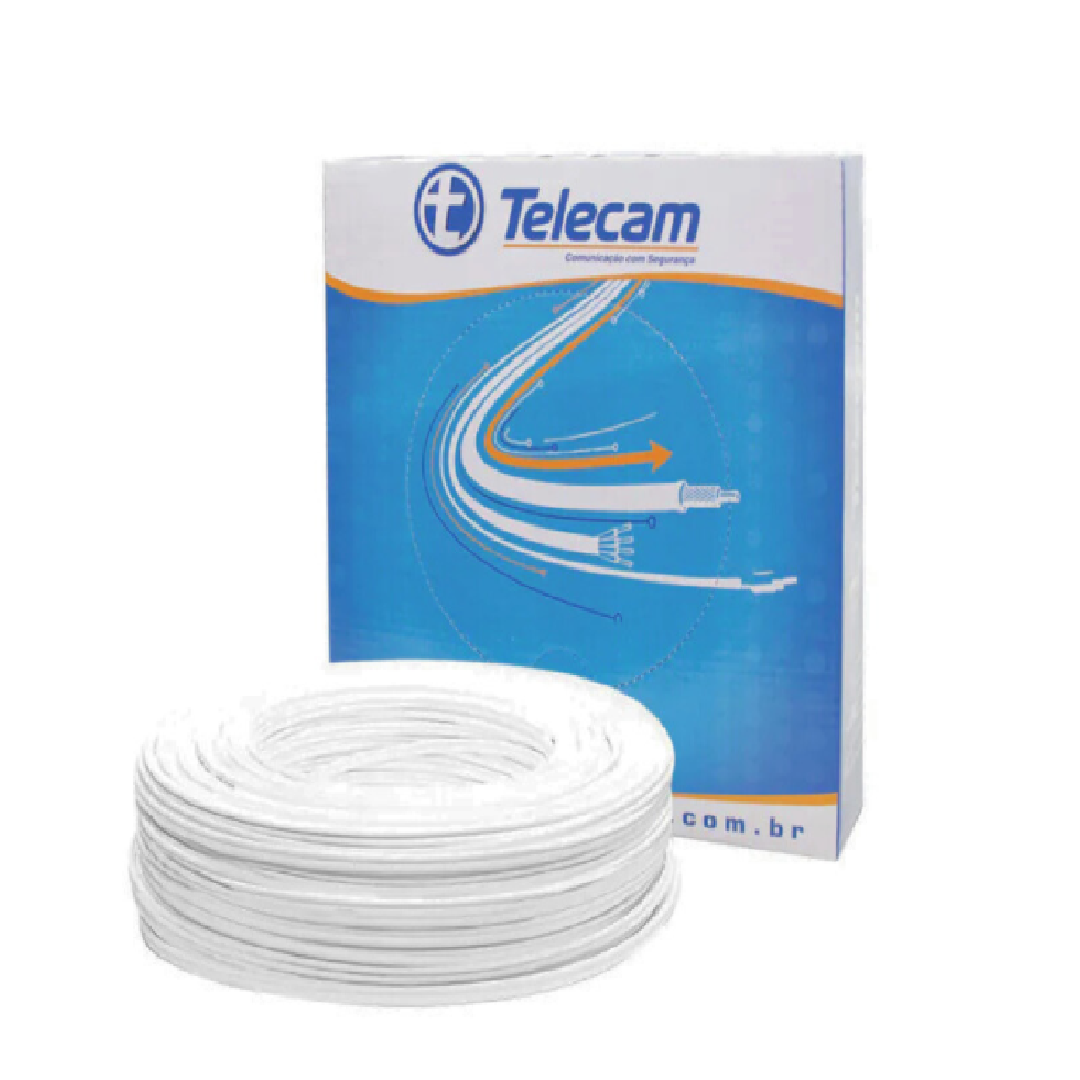 CABO 4MM BIPOLAR 100MT 2X26AWG COBRE - TELECAM