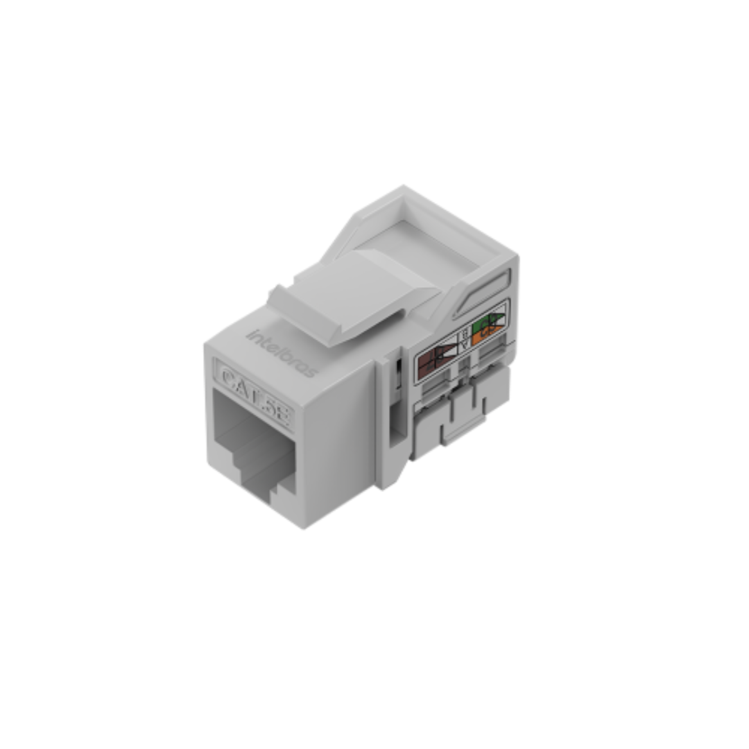 CONECTOR RJ45 FEMEA 180° CAT 6 KEYSTONE JACK