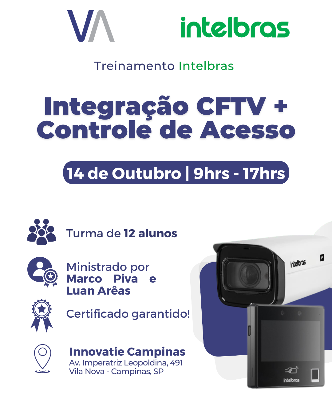 Integração CFTV IP + Alarme de Incêndio + Controle de Acesso