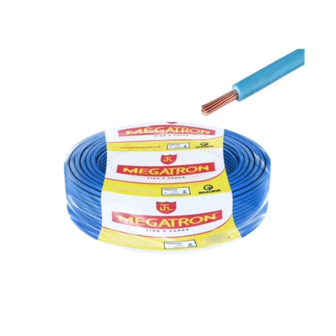 CABO FLEXIVEL 750V 1.5MM 100MT AZUL - MEGATRON