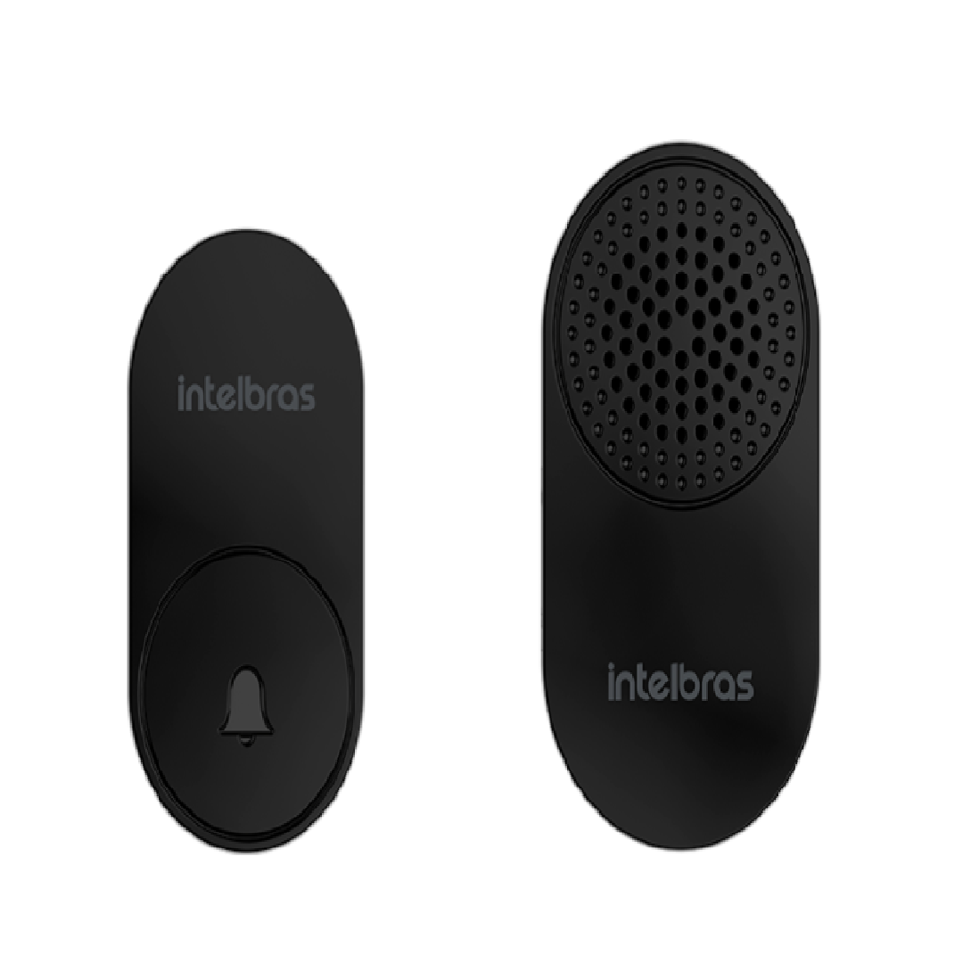 CAMPAINHA SEM FIO SEM BATERIA CIK 102 PRETA