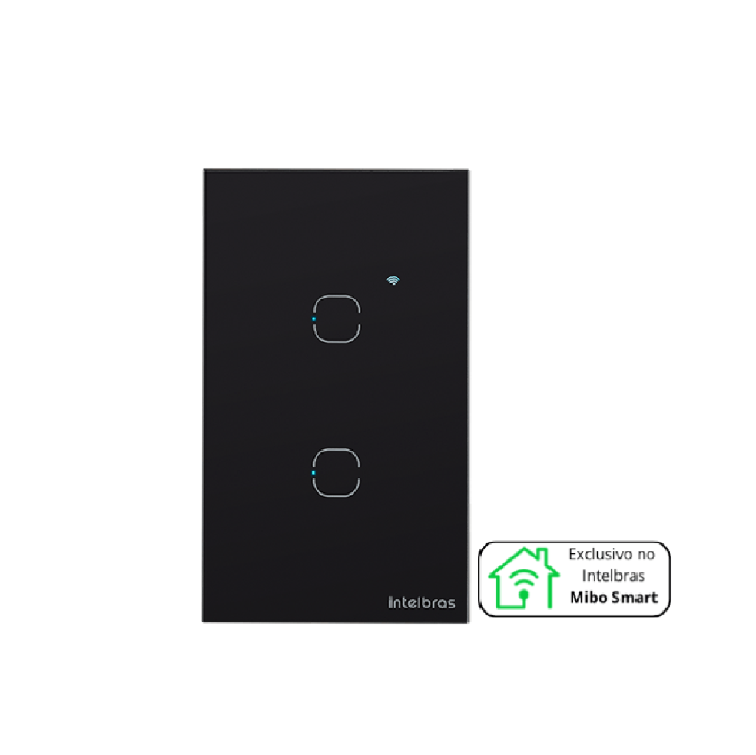 INTERRUPTOR TOUCH WIFI 2 TECLAS EIW 1002 PT