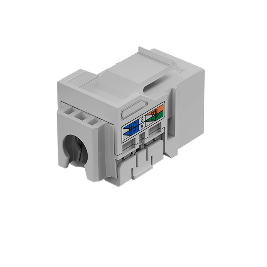 CONECTOR RJ45 FEMEA 90° CAT6 KEYSTONE JACK