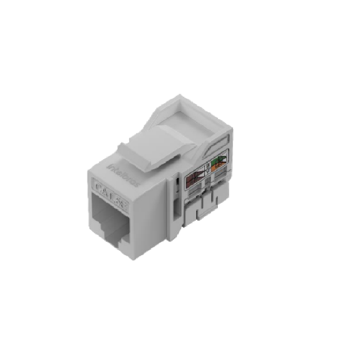 CONECTOR RJ45 FEMEA 90° CAT 5E KEYSTONE JACK