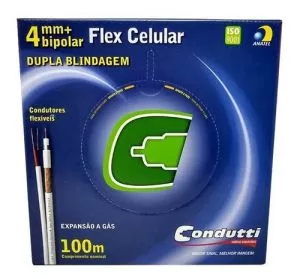 CABO 4MM BIPOLAR 100MT 2X26AWG COBRE - CONDUTTI CABO 4MM BIPOLAR 100MT 2X26AWG COBRE - CONDUTTI