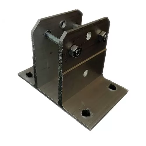 SUPORTE P/ HASTE - 25X25 COM 02 PARAFUSOS/PORCAS