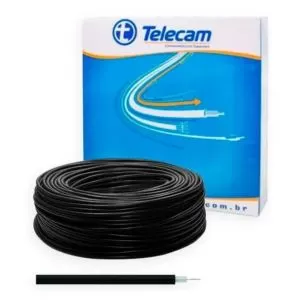 CABO ALTA ISOLAÇÃO 5,0MM 100MTS PRETO - TELECAM CABO ALTA ISOLAÇÃO 5,0MM 100MTS PRETO - TELECAM
